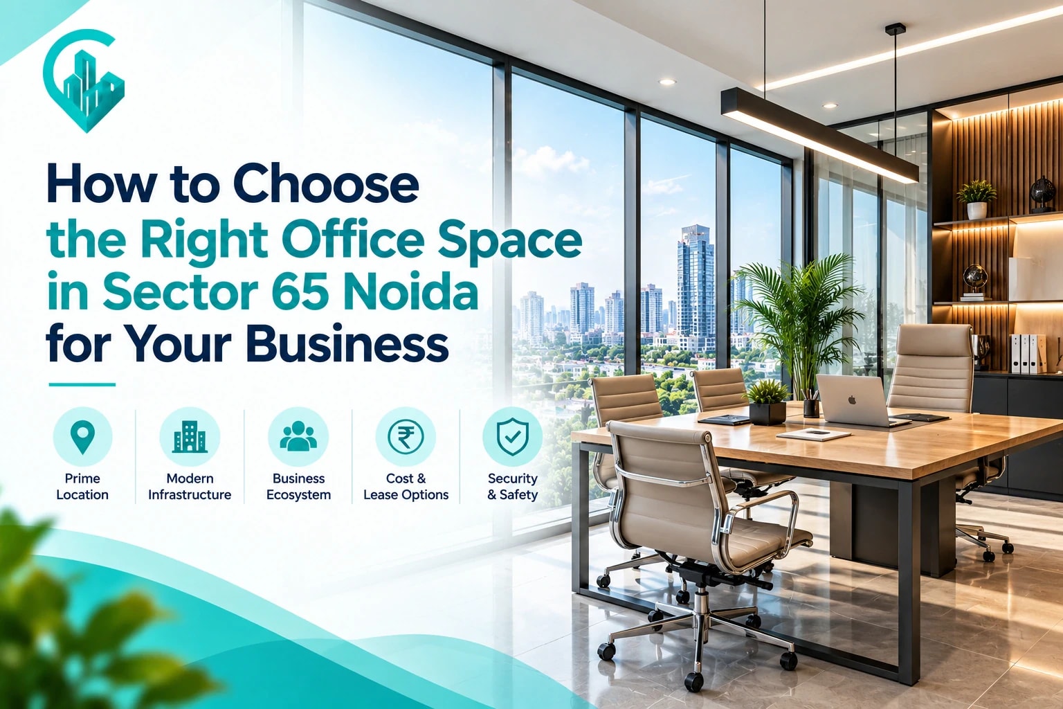 How to Choose the Right Office Space in Sector 65 Noida for Your Business